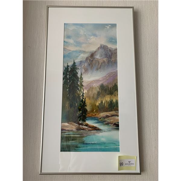 Mary Deeprose "Yoho Memories" - Original Watercolour Painting   27" x 15.25"