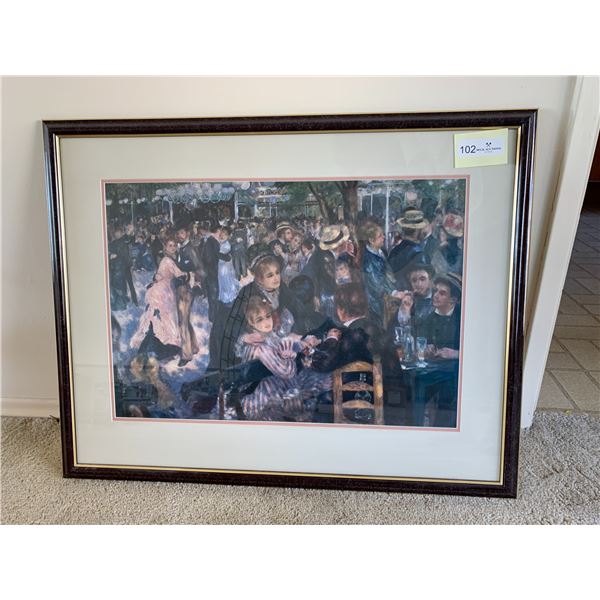 Auguste Renoir "Le Moulin De La Galette" by  - Framed Print 31" x 24.5"