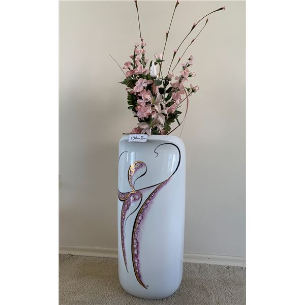 Artificial Blossom Flowers in Large Vase