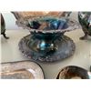 Image 4 : Collection of Silverplate - Teapots (2), Trays, & Ornate Bowl