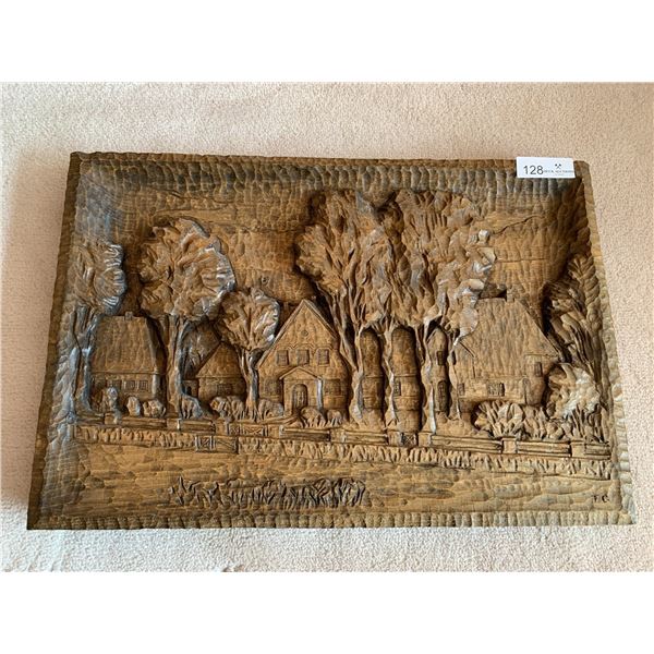 Original Wood-Carved Artwork By FC