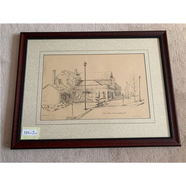 "The Fisher House, Ladner, BC" - Framed Print By B. Bishop