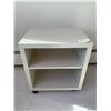 Image 1 : White Rolling TV Stand