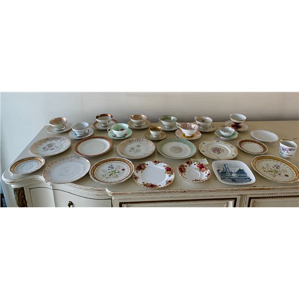 Assortment of China - Teacups, Saucers, and Dessert Plates (Includes Royal Albert, Paragon, & More!)