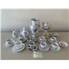 Image 1 : Assortment of Porcelain - Includes Teapot/Creamer Set, Teacups w/ Saucers, Vase, and More!