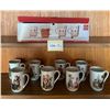 Image 1 : Set of 8 x Norman Rockwell Mugs and 4-Piece Homegaard Hot Mug Set