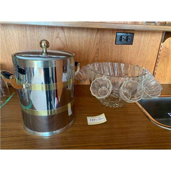 Insulated Ice Bucket and Punch Bowl Set