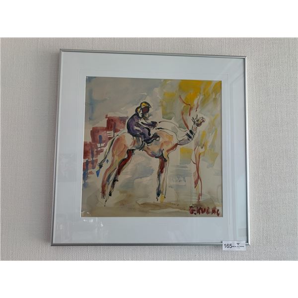 "I am India" - Original Watercolour Painting By George Kubac