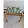 Image 2 : Unique Wooden Upholstered Stool