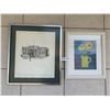 Image 1 : "The Court House Edmonton 1912" Framed Sketch Print and "Williams Florals" (Framed Print)