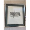 Image 2 : "The Court House Edmonton 1912" Framed Sketch Print and "Williams Florals" (Framed Print)
