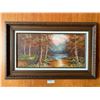 Image 1 : Original Oil On Canvas Painting of Autumn Forest Scenery