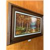 Image 4 : Original Oil On Canvas Painting of Autumn Forest Scenery