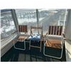 Image 1 : 3 x Wooden Outdoor Chairs