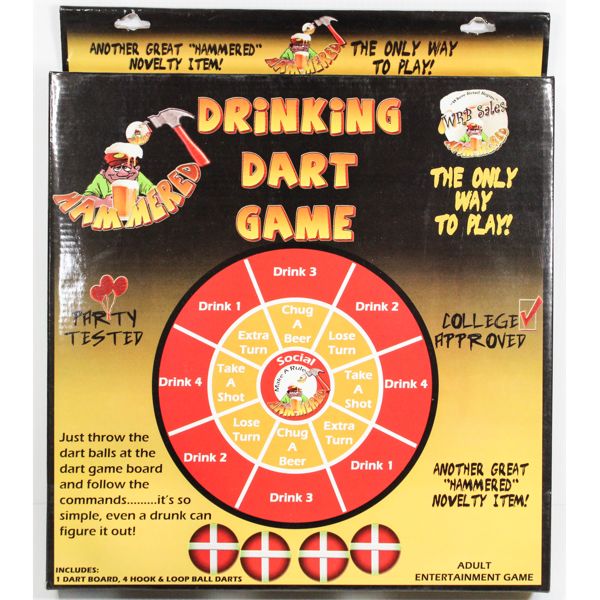 HAMMERED ADULT DRINKING DART BOARD GAME