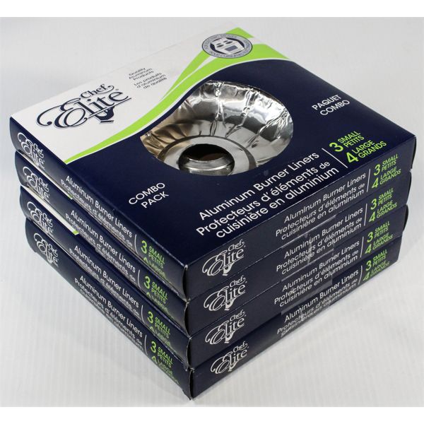 4 COMBO PACK ALUMINUM BURNER LINERS