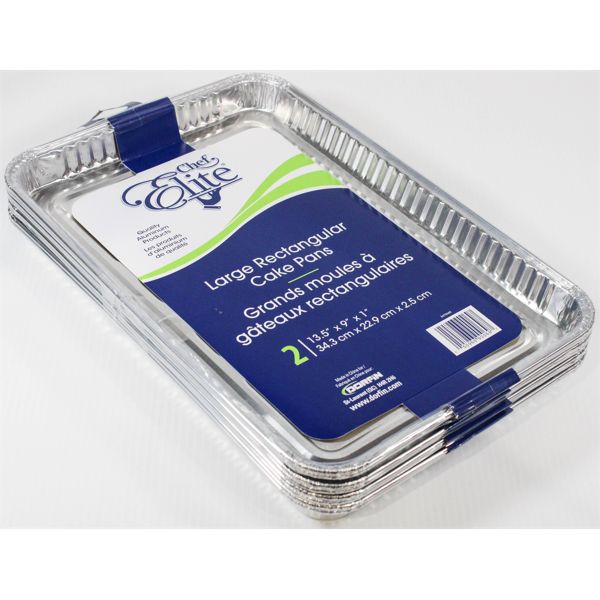 8 CHEF ELITE LARGE RECTANGULAR CAKE PANS