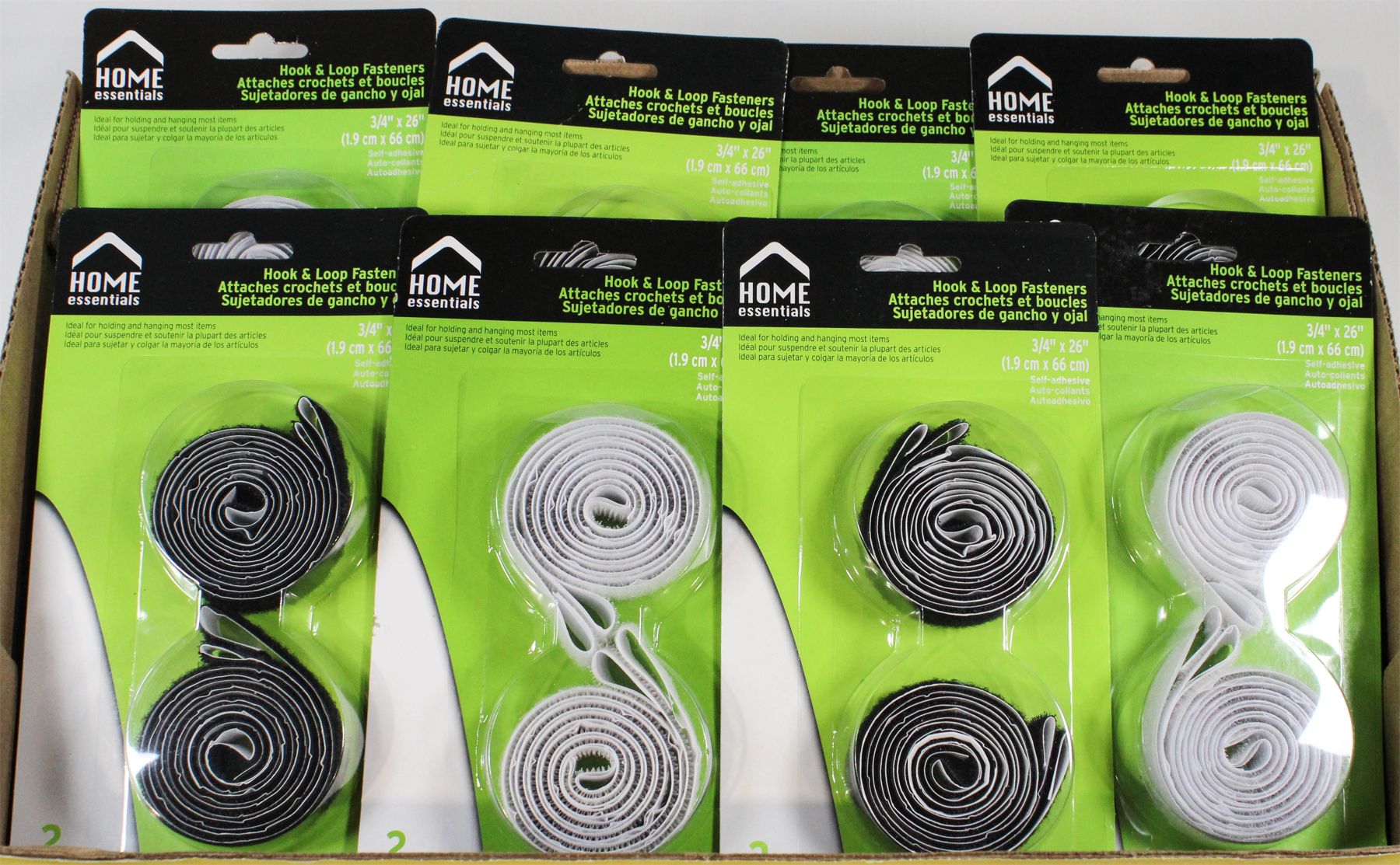 16 HOOK AND LOOP ROLLS - 3.4" X 26" EA