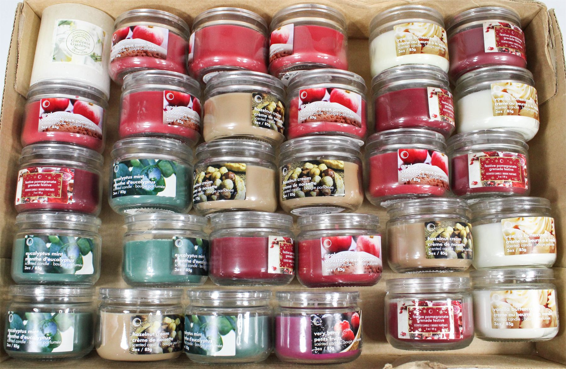 30 MINI 3OZ SCENTED CANDLES
