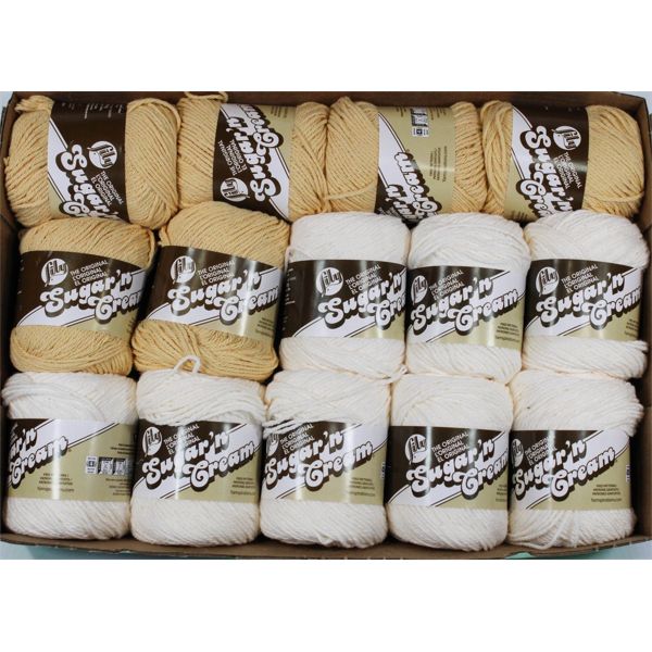 14 YARNSPIRATIONS LILY SUGAR ' N CREAM WORSTED YARN