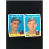 Image 1 : 1958 TOPPS BASEBALL TWO CARD LOT