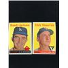 Image 1 : 1958 TOPPS BASEBALL TWO CARD LOT