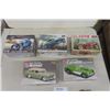 Image 1 : 5 Model Kits : '57 Vette- Sealed, '55 Nomad, '32 Ford Coupe, Moss Deal Funny Car, Lil Coffin - 1:24 