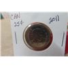 Image 2 : 3 Canada 2011 25 Cent Coins 