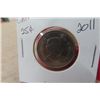 Image 4 : 3 Canada 2011 25 Cent Coins 