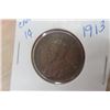 Image 2 : 2 Canadian 1 Cent Coins 1917 + 1913