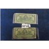 Image 1 : 2 Canadian $1.00 Bills - Both 1937