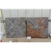 Image 1 : 2 Vintage Metal Ceiling Tiles 24'' x 24'' 