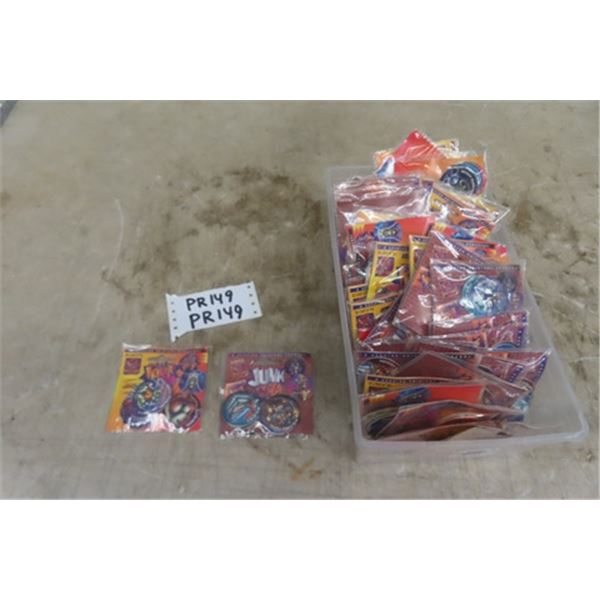 100 Sealed Packs 1994 Junk Cap POGS - 6 Per Pack - 600 Total