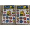 Image 2 : 4 Packs ET Puffy Stickers New Old Stock + 20 Jeff Gordon Stamp Stickers New, Sealed
