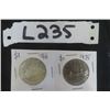 Image 1 : 1966  Canada $1.00 Silver Coin + 1975 $1.00 Coin