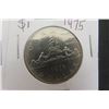 Image 3 : 1966  Canada $1.00 Silver Coin + 1975 $1.00 Coin