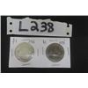 Image 1 : 1966  Canada $1.00 Silver Coin + 1975 $1.00 Coin