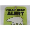 Image 2 : Manitoba Natural Resources Polar Bear Alert Sign 10" x 12" 
