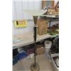 Image 1 : Vintage Brass Floor Lamp with Glass Shade - Tri Light 62" Tall 