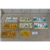 Image 1 : 3 Pairs of Manitoba License Plates - 1971, '76 + New  1976 Motorcycle Plate