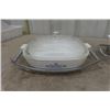 Image 2 : Corning Ware Lot of 2 Covered Serving Dishes, Coffee Percolator, Medalta Bean Pot