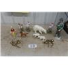 Image 1 : Assorted Ornaments ; Glass, Ceramic, Brass Horse, Polar Bears, Birds, Dog Head, plus more + more 