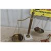 Image 5 : Set of Vintage Copper Lamps 10" Tall + Lawyer Balance Scale