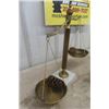 Image 6 : Set of Vintage Copper Lamps 10" Tall + Lawyer Balance Scale