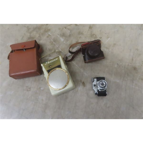 Speedex Vintage Spy Camera + Stilco Transistor Radio