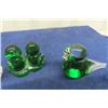 Image 2 : Ornament:, Blown Glass, + Clear