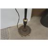 Image 2 : Vintage Brass Floor Lamp with Shade, Hanging Lamp with Shade 