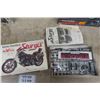 Image 3 : 5 Motorcycle Model Kits: Harley Softail, Harley Eletra Glide, Harley Fat Bob, Harley V-Twin, Harley 