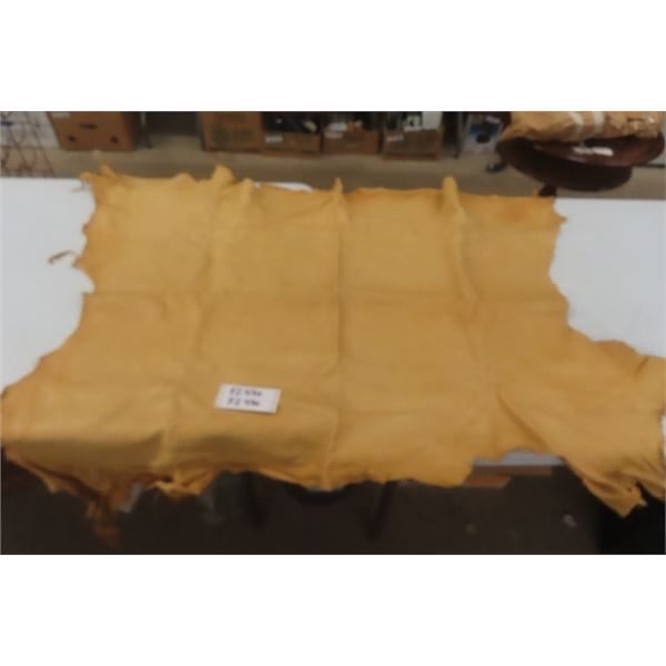 Tanned Deer Hide - Approximately 32"×39"