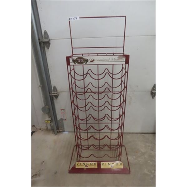 Metal Store Display Wire Rack- 24 Bottles 9